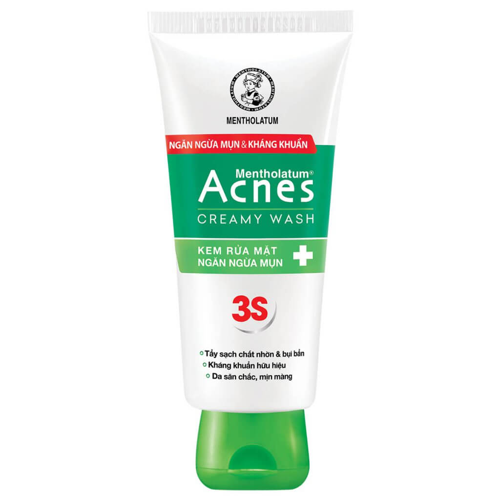 Acnes Creamy Wash - Kem rửa mặt trị mụn Acnes