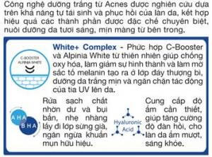 Acnes Pure White Cream: Kem dưỡng trắng da