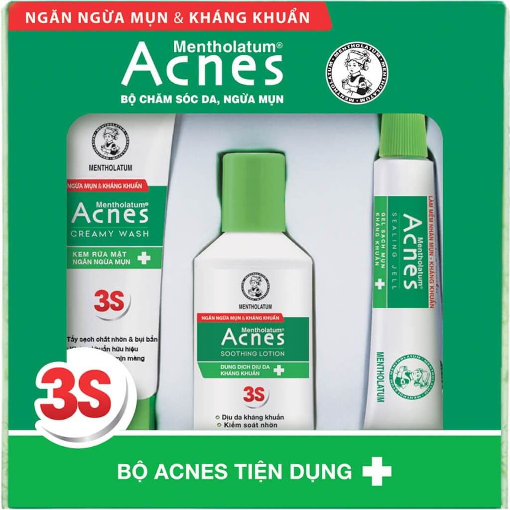 Bộ sản phẩm Acnes tiện dụng - Acnes Trial Set nhỏ gọn