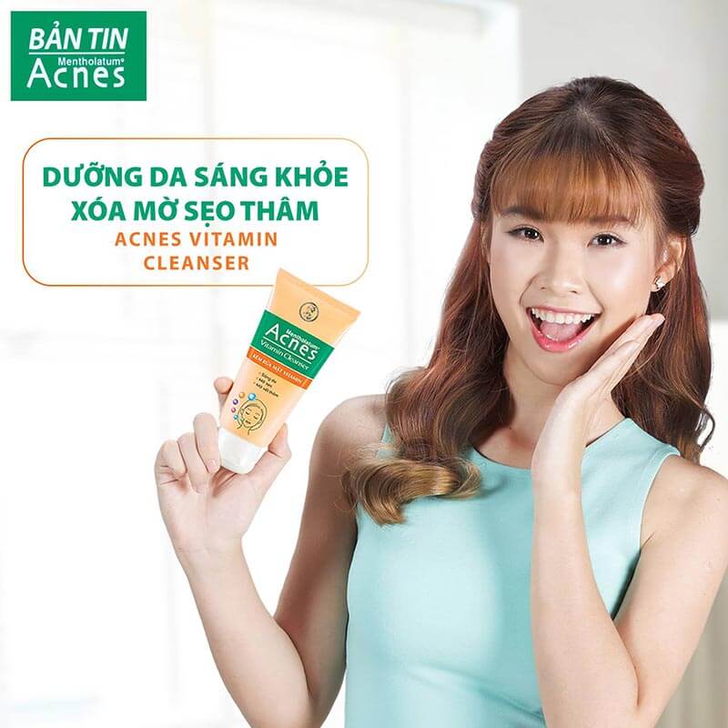 Acnes Vitamin Cleanser - Kem Rửa Mặt Vitamin