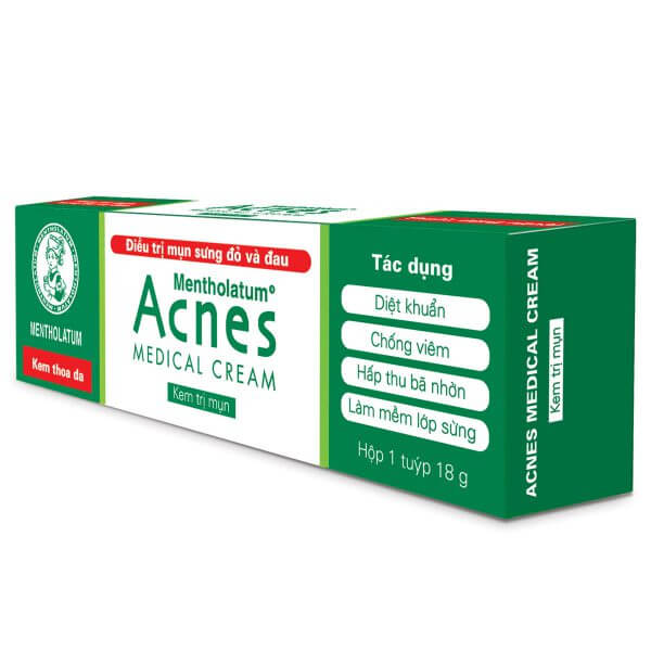 kem tri mun acnes medical cream dieu tri mun trung ca sung to co mu