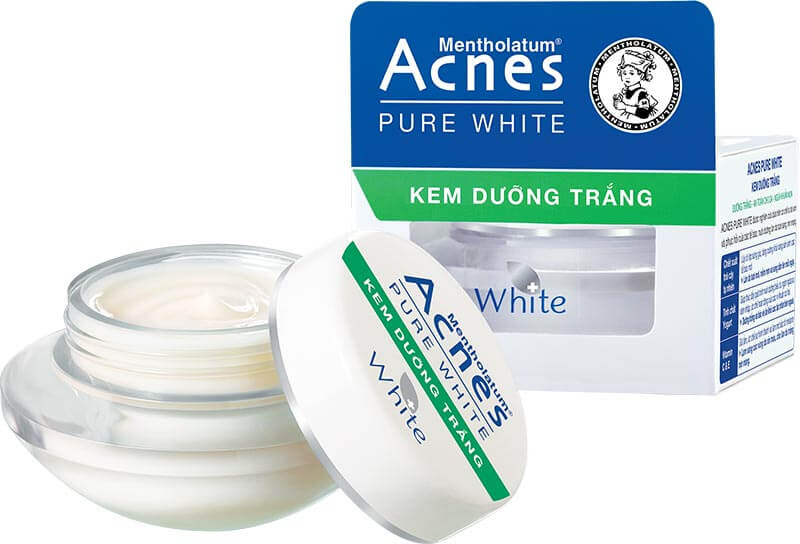 bộ đôi acnes pure white với dòng sản phẩm kem dưỡng trắng acnes pure white cream