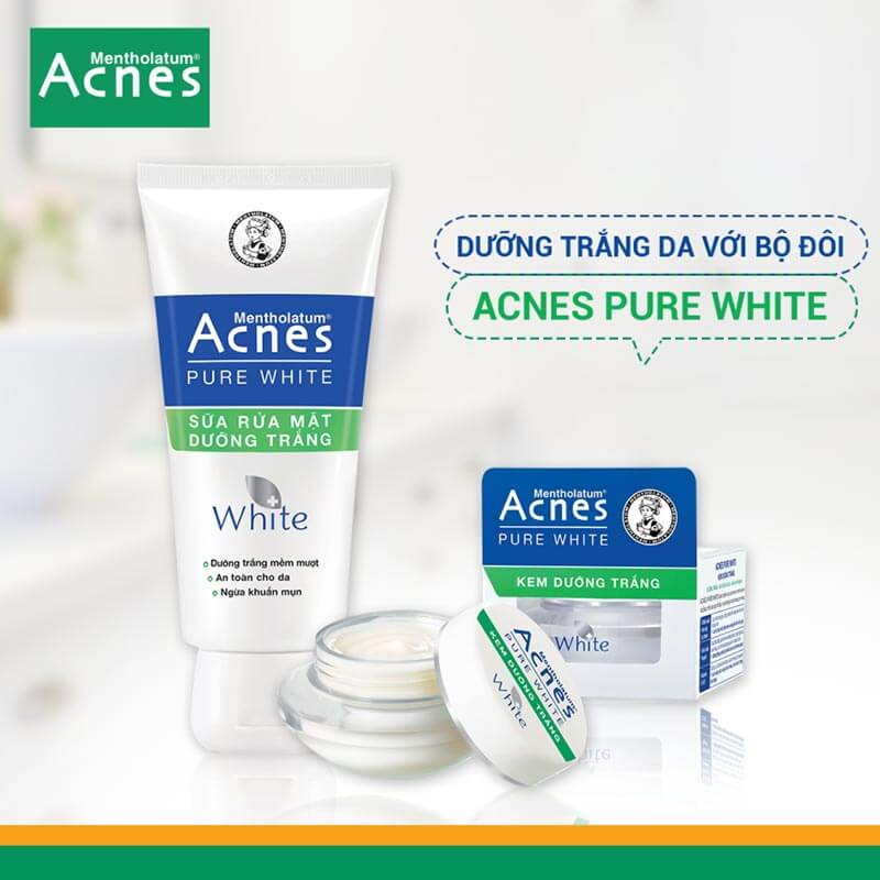 bộ sản phẩm cho da khổ của acnes