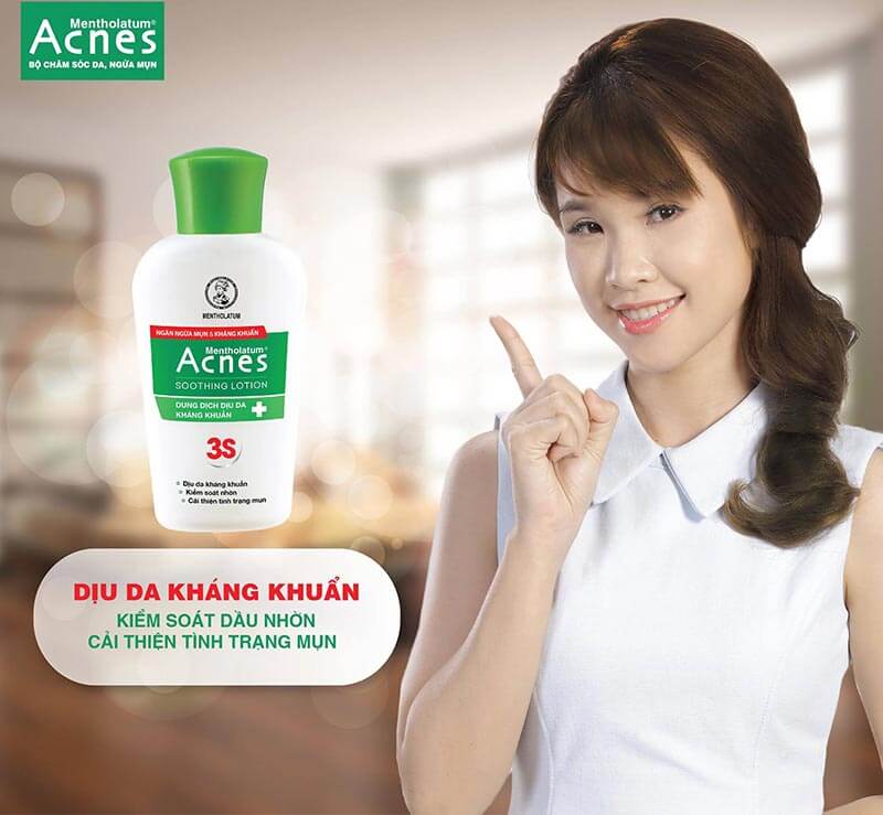 Acnes Soothing Lotion giúp mang đến làn da khỏe mạnh, nói không với mụn