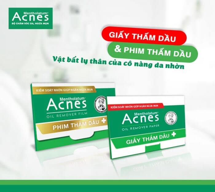  Giấy thấm dầu Acnes - Giải pháp cho da trong những ngày nắng nóng