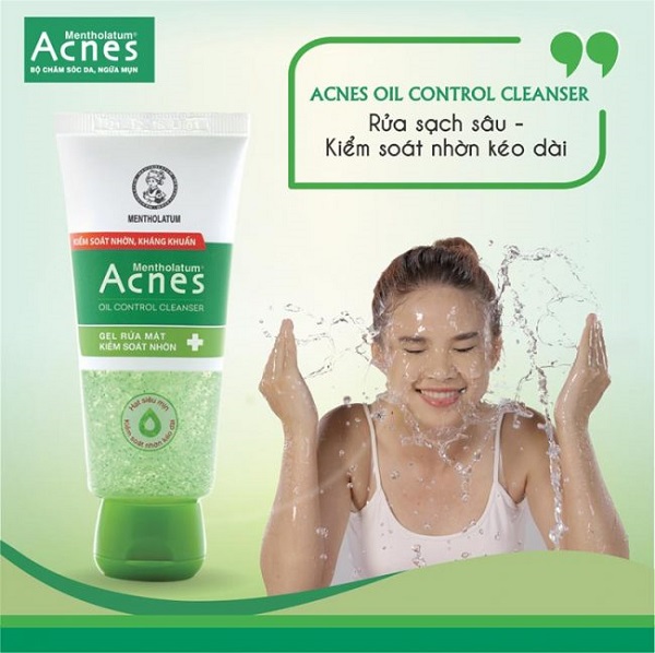 Acnes Oil Control Cleanser làm sạch da nhẹ nhàng hiệu quả từ bên trong