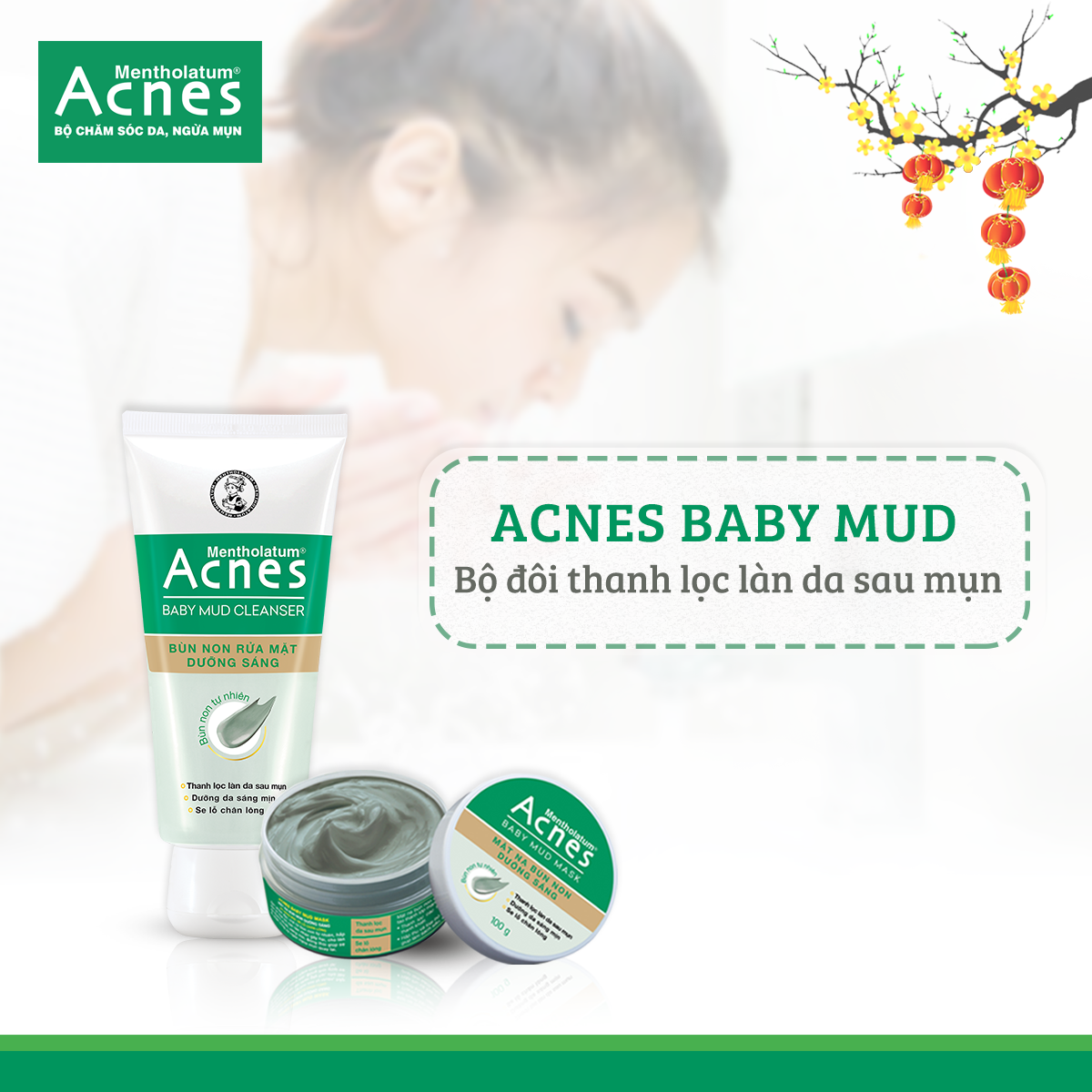 Acnes Baby Mud- Thanh lọc da từ bên trong