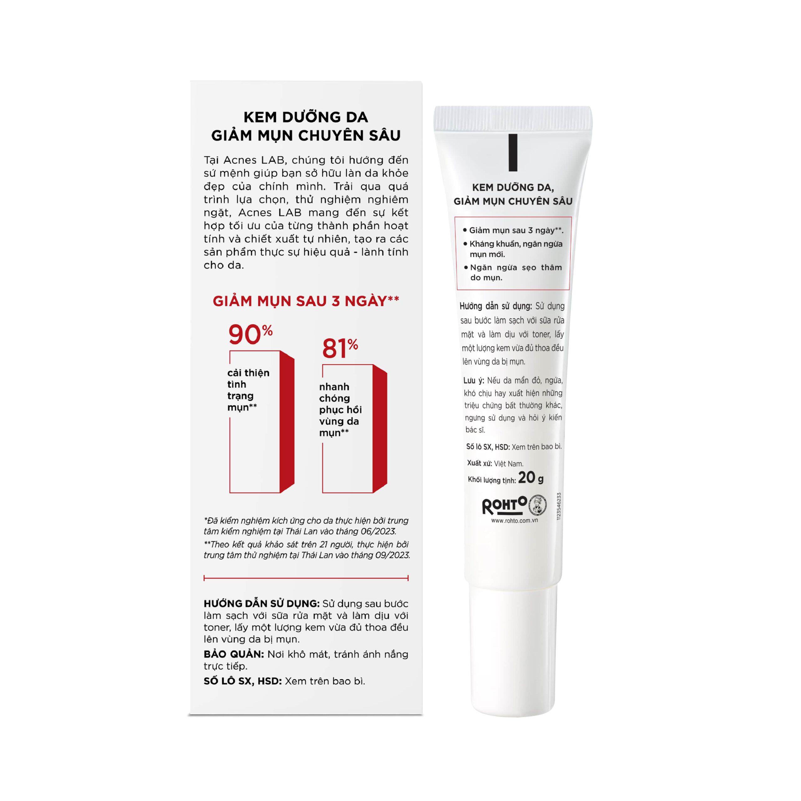 Acnes Lab Acne Repair Cream 20g - Ảnh 2