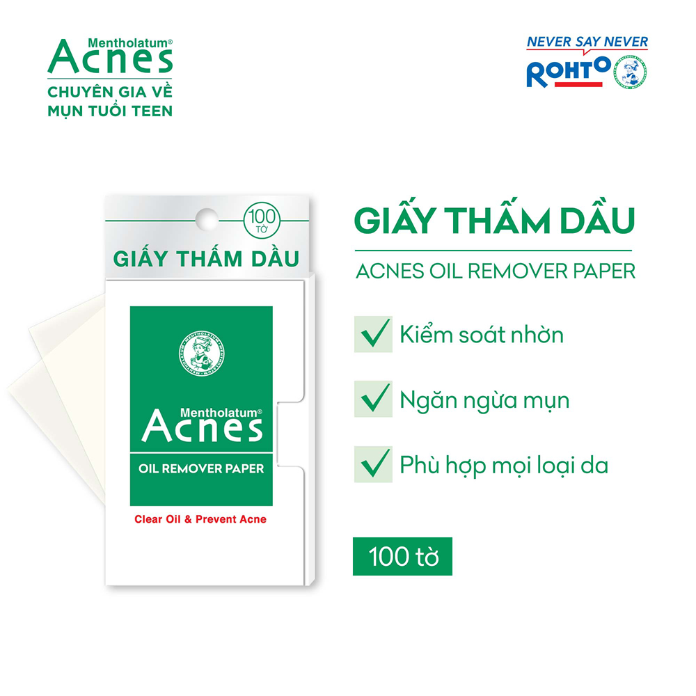 Acnes Oil Remover Paper (100 Tờ) - Ảnh 3