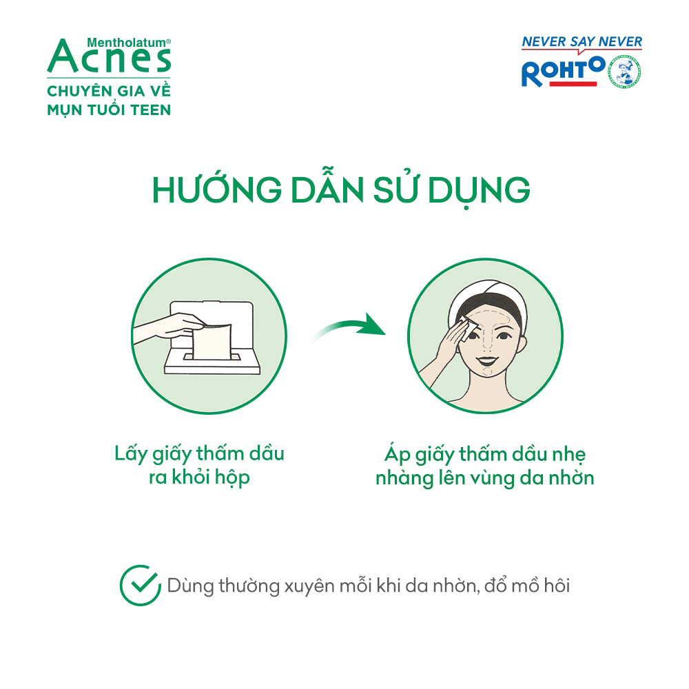 Acnes Oil Remover Paper (100 Tờ) - Ảnh 4