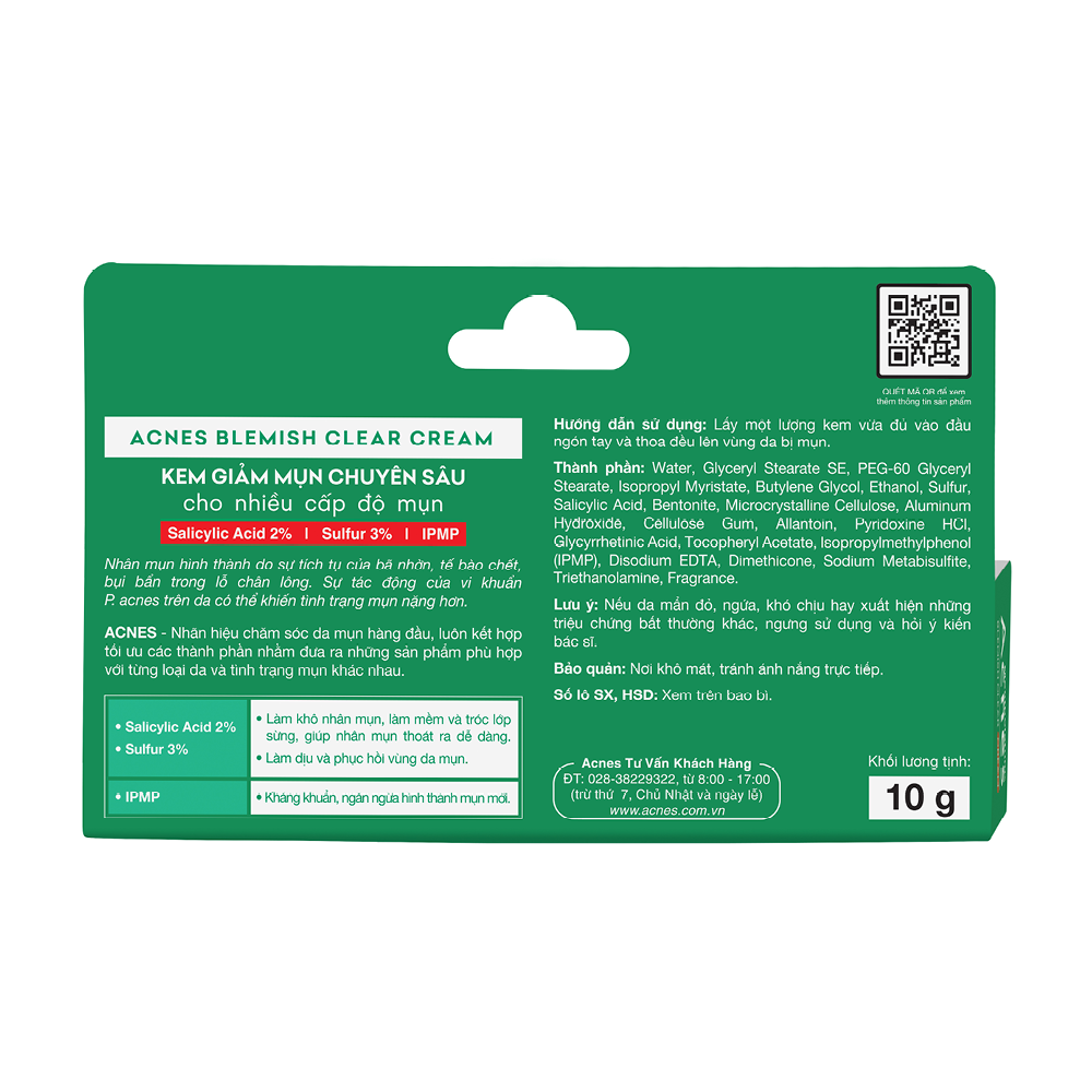 Acnes Blemish Clear Cream 10g - Ảnh 3