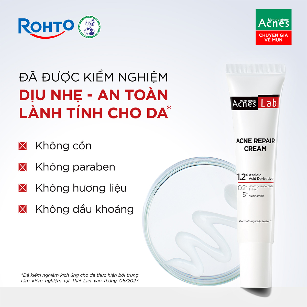 Mentholatum Acnes Lab Acne Repair Cream - Ảnh 6