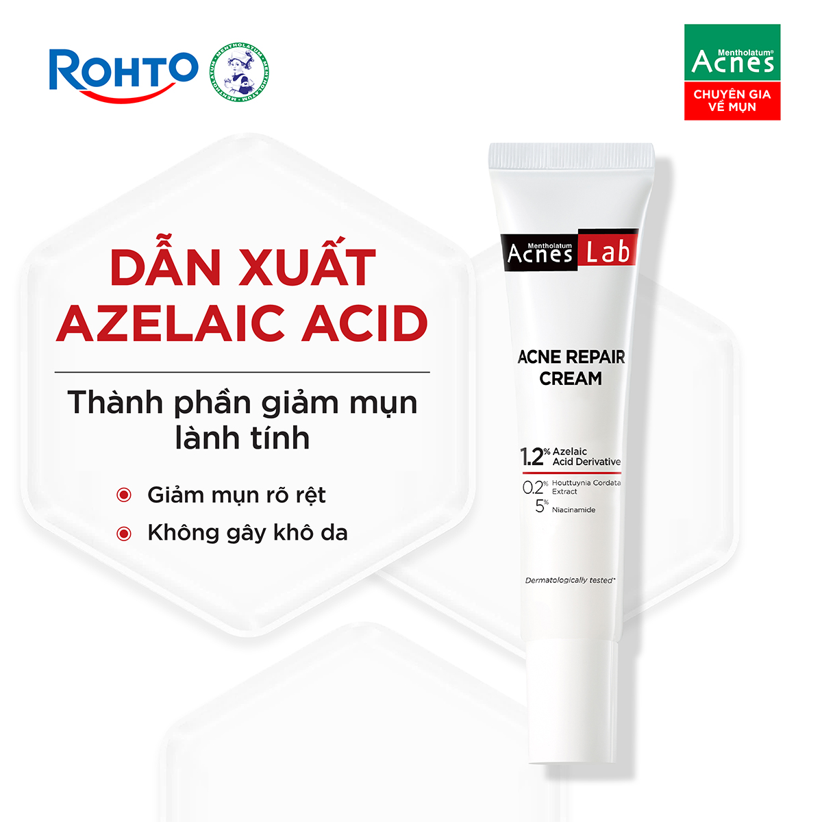 Mentholatum Acnes Lab Acne Repair Cream - Ảnh 9
