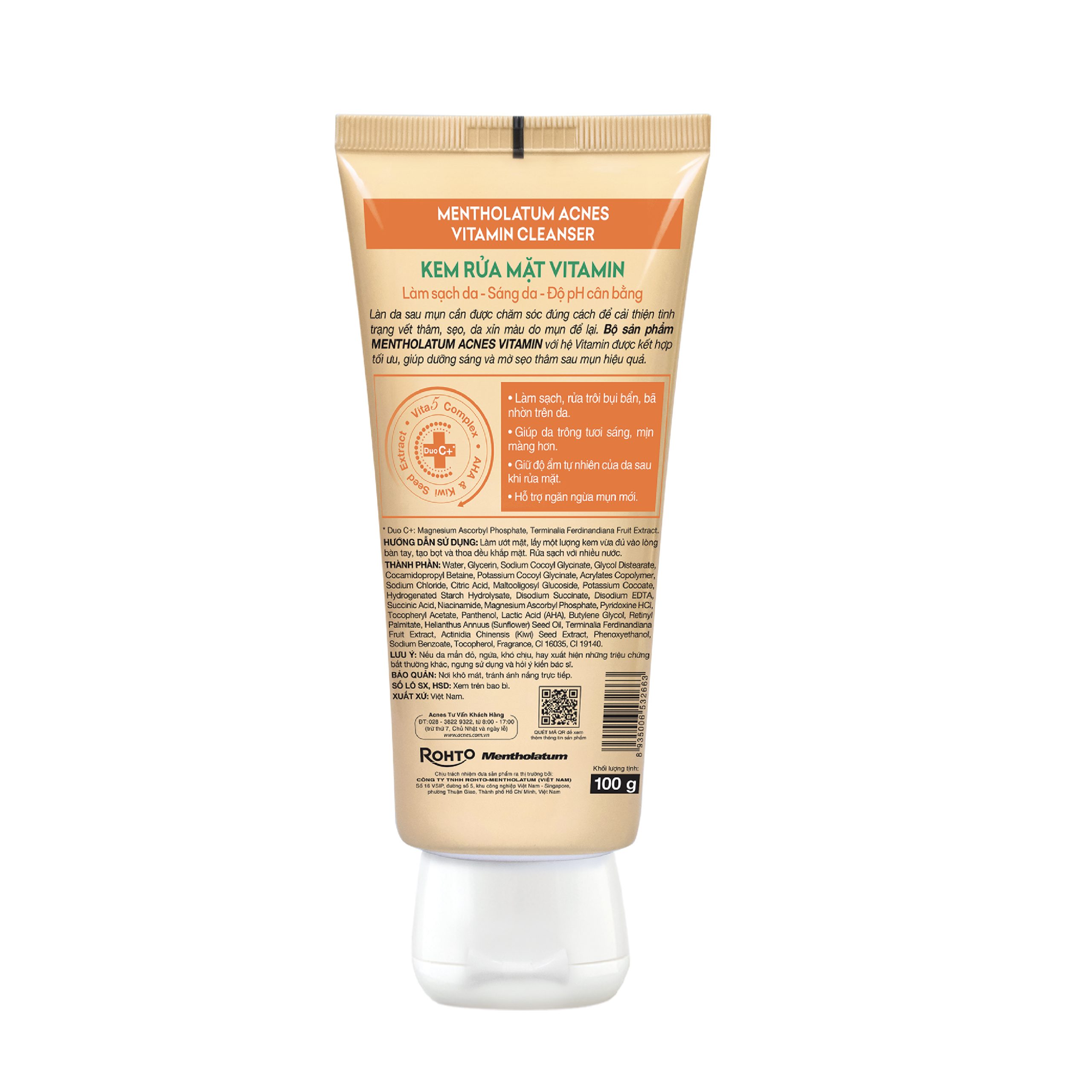Mentholatum Acnes Vitamin Cleanser - Ảnh 3