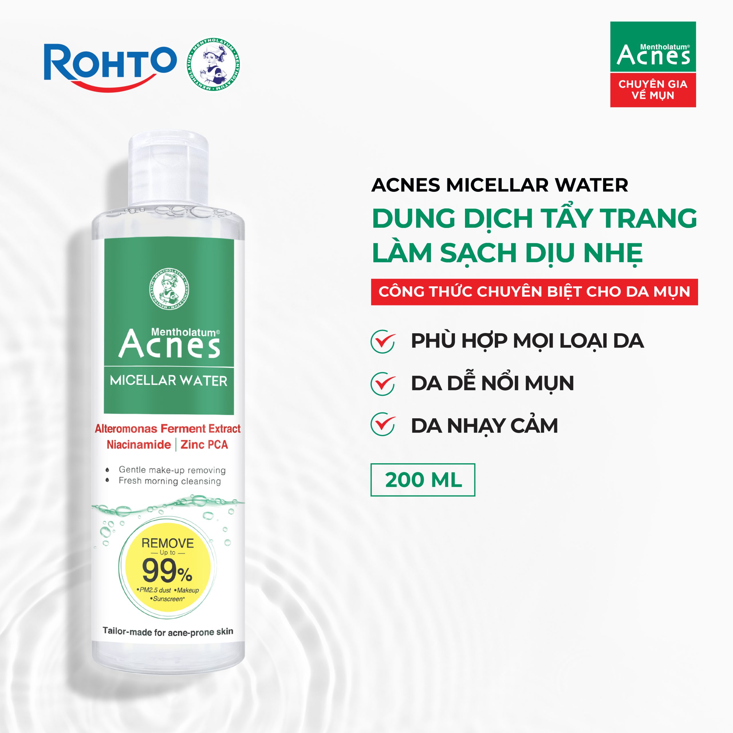 Mentholatum Acnes Micellar Water - Ảnh 3