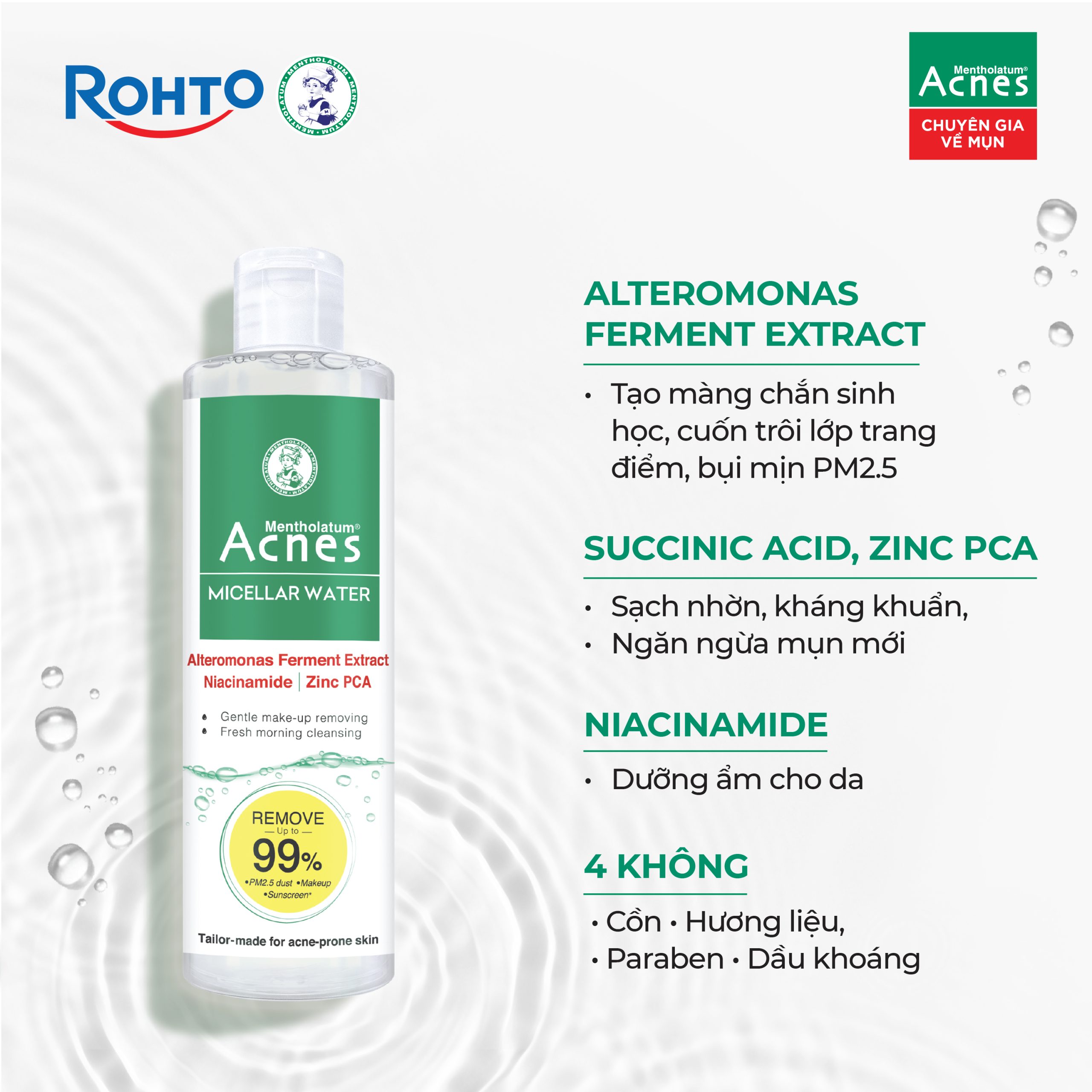 Mentholatum Acnes Micellar Water - Ảnh 5