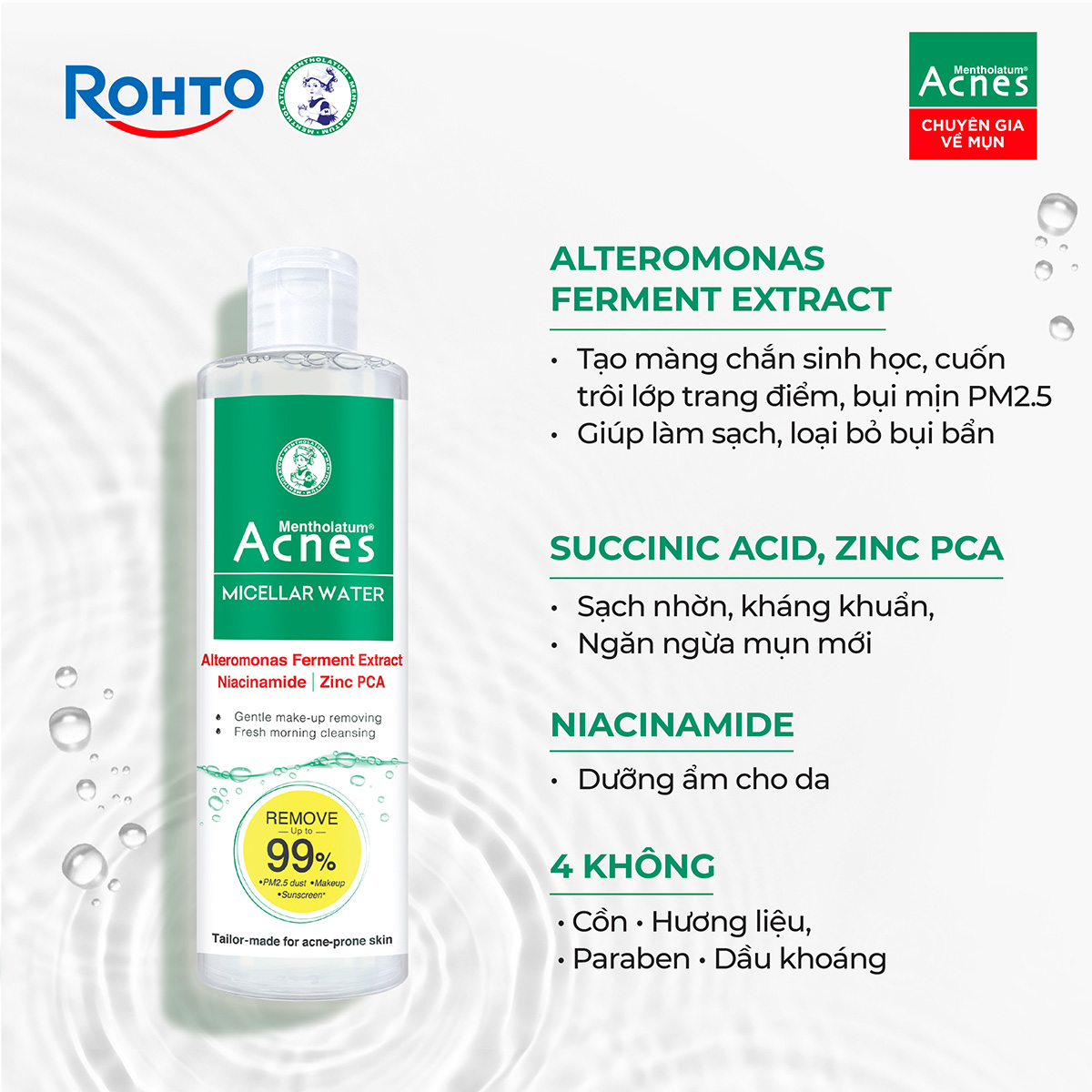 Acnes Micellar Water - Ảnh 5