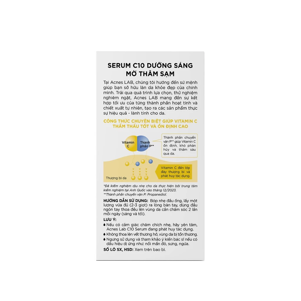 Acnes Lab C10 Serum 15ml - Ảnh 8