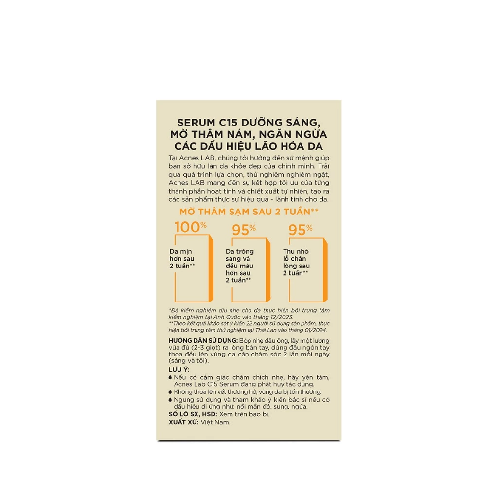Acnes Lab C15 Serum 15ml - Ảnh 8