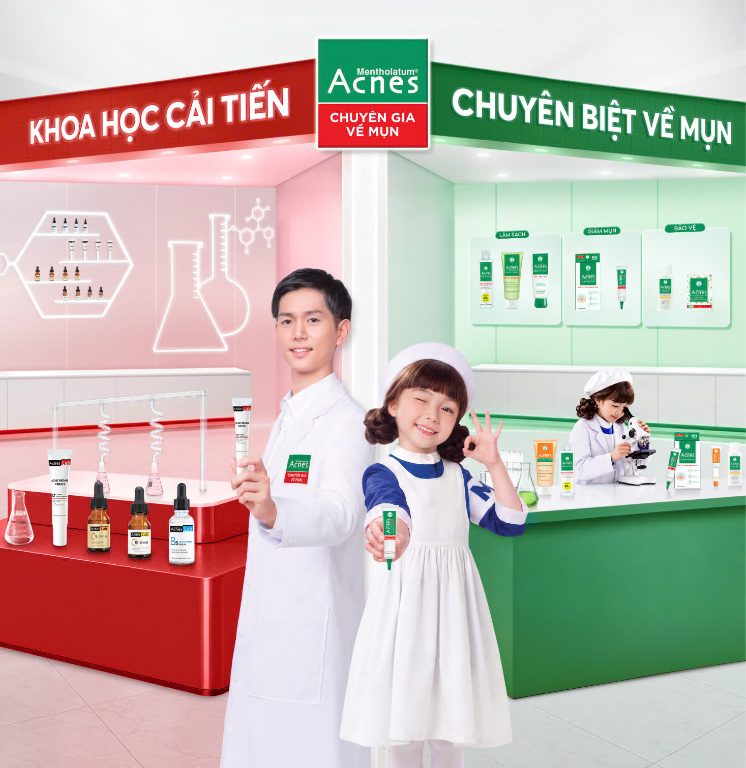 Giải pháp chăm sóc da mụn Acnes